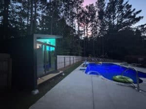 My Autonomous WorkPod set up in the backyard with